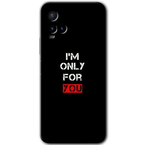 Vivo Y21 Kılıf HD Desen Baskılı Arka Kapak+Temperli Cam - For You