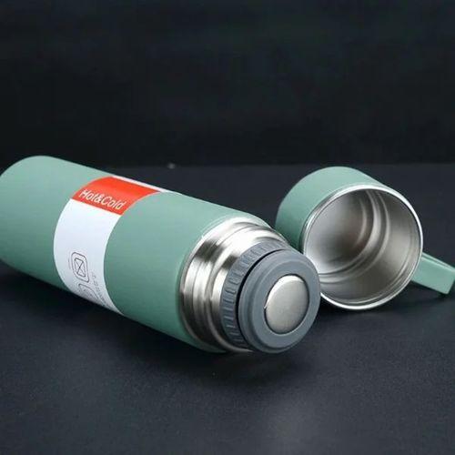 Paslanmaz Çelik Bardaklı Termos Seti 500 Ml