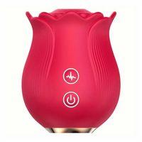 Şarjlı Meme Ucu Klitoris Uyarıcı Emiş Güçlü Su Geçirmez Mini Gül Vibratör