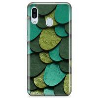 Samsung Galaxy A40 Kılıf Yeşilin 50 Tonu Arka Kapak Koruma Desenli Full Koruyucu