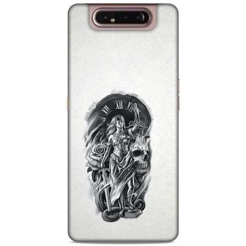 Lopard Samsung Galaxy A80 Uyumlu Kılıf Tattoo's (44) Tough Armor Kılıf Terazi
