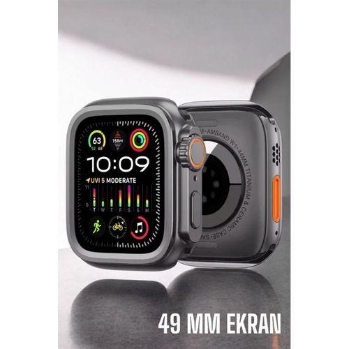 45 Mm Gri Kasa Ultra Akıllı Saat Sesli Görüşme, Sağlık Takibi, Suya Dayanıklı