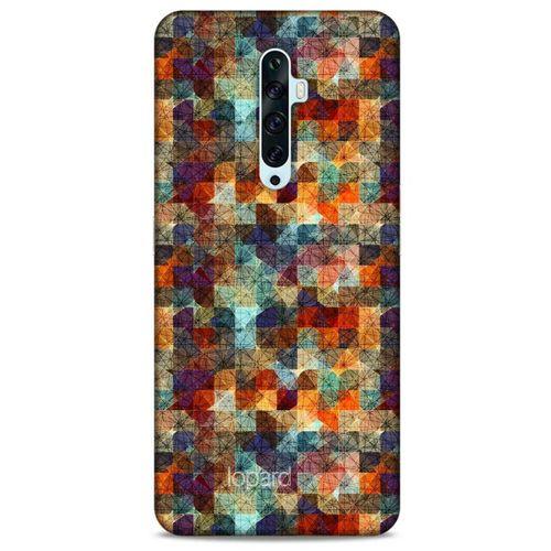 Oppo Reno 2z Kılıf Pastel Renkler (4) Koruma Kılıfı Yeşil Kırmızı