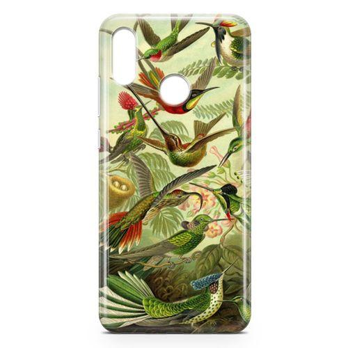 Huawei P Smart 2019 Kılıf Suluboya Trochilus Arka Kapak Koruma Desenli Full Koruyucu