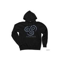 Avatar Air Bender Siyah Kapşonlu Sweatshirt Hoodie