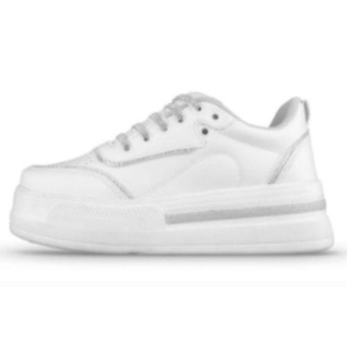 MP 252-6306 Beyaz Kadın Bağcıklı Spor Ayakkabı