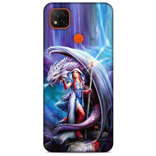 Xiaomi Redmi 9C Kılıf Dragons (31) TPU Kılıf Ejderha ve Sahibe