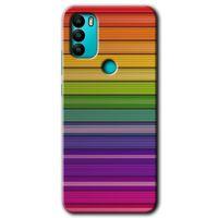 General Mobile GM 21 Plus HD Baskılı Kılıf + 9D Tam Ekran Koruyucu - Colorful Lines