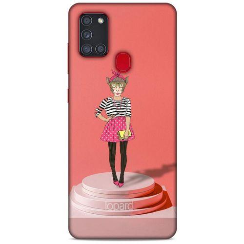 Samsung Galaxy A21s Kılıf FunnyMaX (9) Kılıf Gül Kurusu Maymun