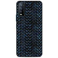 Xiaomi Redmi Note 9 4g Kılıf Dragons (4) Koruma Kılıfı Ejderha Skin Lacivert