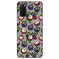 Frutix Mangosteen 02 Samsung Galaxy S20 Kılıf Desenli Silikon