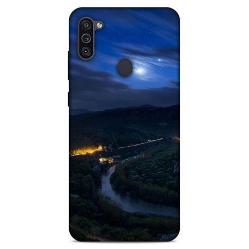 Lopard Samsung Galaxy M11 Uyumlu Kılıf Gece'S (50) Shockproof Kılıf Şehir Işıkları