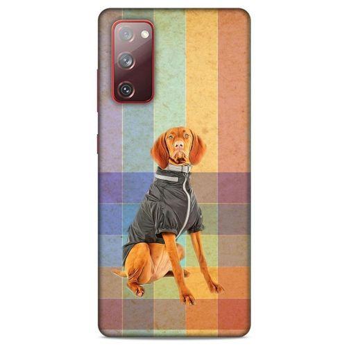Samsung Galaxy S20 Fe Kılıf Köpek Kıyafetleri (36) Glitter Kılıf Alman Pointer