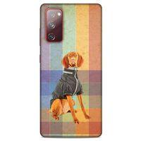 Samsung Galaxy S20 Fe Kılıf Köpek Kıyafetleri (36) Glitter Kılıf Alman Pointer