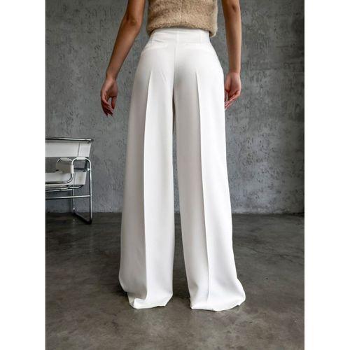 Üç Düğme Detayli Palazzo Pantolon