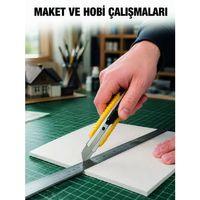 5 Adet Metal Falçata Seti Ergonomik Saplı Çelik Maket Bıçağı Koli Ambalaj Pvc Kesici