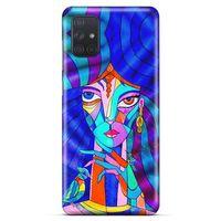 Lopard Samsung Galaxy M51 Uyumlu Kılıf Sürreal Yüzler ♀ (45) Liquid Air Kılıf Baskılı