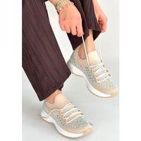 Ceas Bej Triko Bağcıklı Spor Ayakkabı