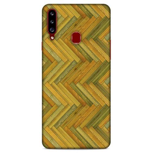 Lopard Samsung Galaxy A20s Uyumlu Kılıf Wood'X (32) Soft Silikon Kılıf Desenli