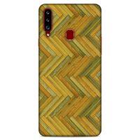 Lopard Samsung Galaxy A20s Uyumlu Kılıf Wood'X (32) Soft Silikon Kılıf Desenli