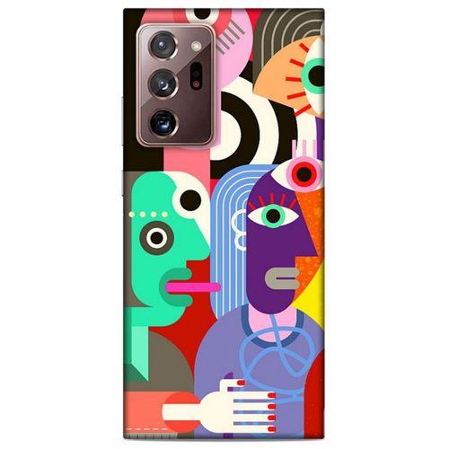 Lopard Samsung Galaxy Note 20 Ultra Uyumlu Kılıf Soyut Sanat (14) Desenli Lansman Kılıf