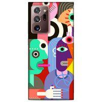 Lopard Samsung Galaxy Note 20 Ultra Uyumlu Kılıf Soyut Sanat (14) Desenli Lansman Kılıf