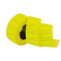 TANEX (12 * 21 mm) ÇİZGİLİ FLO SARI FİYAT ETİKETİ (Ruloda 800 Etiket)