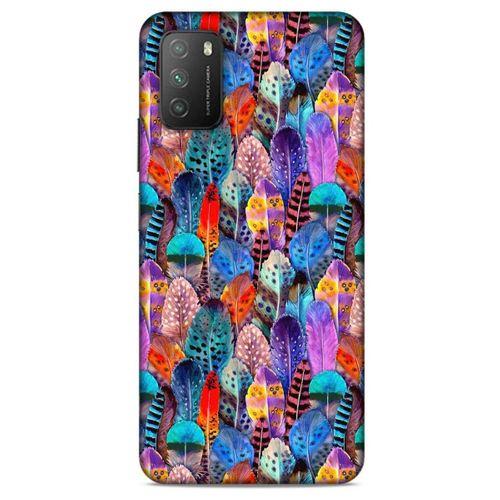 Lopard Xiaomi Poco M3 Uyumlu Kılıf Tüyler (39) Liquid Crystal Kılıf