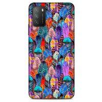 Lopard Xiaomi Poco M3 Uyumlu Kılıf Tüyler (39) Liquid Crystal Kılıf