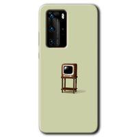 Huawei P40 Pro Kılıf HD Desen Baskılı Arka Kapak - Retro-TV + Kırılmaz Cam