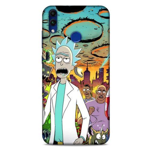Huawei Honor 8C Uyumlu Kılıf Rick And Morty (42) Rugged Armor Kılıf Story Train Morty