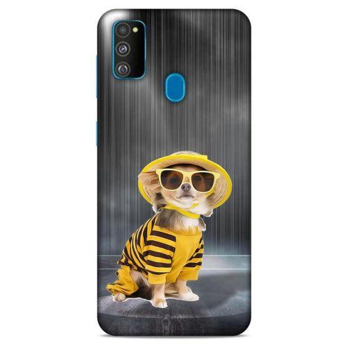 Samsung Galaxy M30s Kılıf Köpek Kıyafetleri (15) Antişok Kılıf Chihuahua Pijama