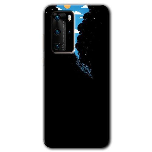 Huawei P40 Pro Kılıf HD Desen Baskılı Arka Kapak - Derinlere Yolculuk