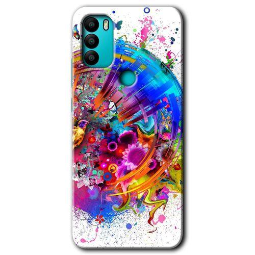 MRCİLETİSİM General Mobile GM 21 Plus Kılıf HD Desen Baskılı Arka Kapak + Temperli Cam - 4K Clock