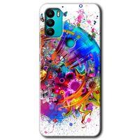 MRCİLETİSİM General Mobile GM 21 Plus Kılıf HD Desen Baskılı Arka Kapak + Temperli Cam - 4K Clock