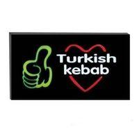 Işıklı Tak Çalıştır Hazır Tabela Turkish Kebap