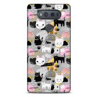 Lopard LG K61 Uyumlu Kılıf Kediler (8) Baskılı Kılıf Cins Kediler