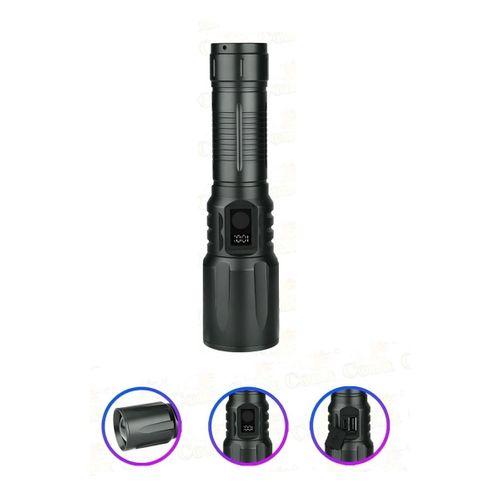 Bedotech Bd-13 15w Tg Led Alüminyum Alaşımlı Zoomlu Type-c Dijital Göstergeli Şarjlı El Feneri