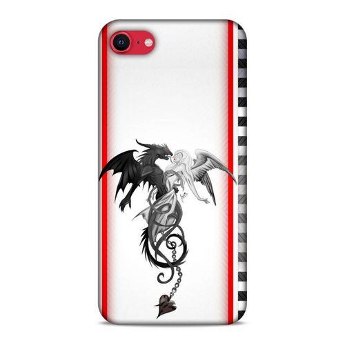 Lopard Apple iPhone SE 2020 Uyumlu Kılıf Tattoo's (49) Ultra Silikon Kılıf Dragon Love