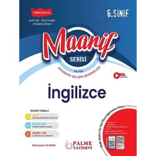 6. Sınıf Maarif Serisi İngilizce Haftalık Deneme Palme Yayınları