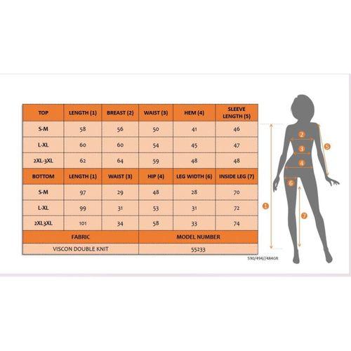 Kadın Uzun Kollu V Yakalı Viskon Iki Iplik Bluz Ve Pantolon Ikili Takım