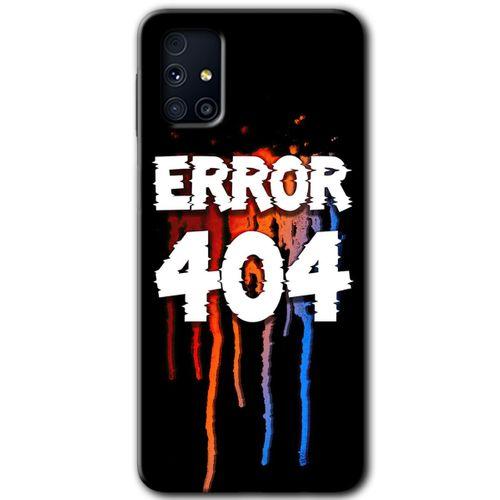 Samsung Galaxy M31s Kılıf HD Desen Baskılı Arka Kapak + Temperli Cam - 404 Error