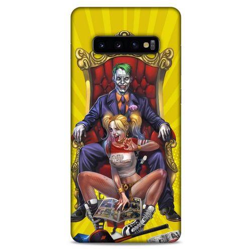 Samsung Galaxy S10 Plus Uyumlu Kılıf Harley Quinn (36) Glitter Kılıf Lavanta mor