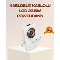 Manyetik Kablosuz Powerbank 22.5w Hızlı Şarj Lcd Ekranlı