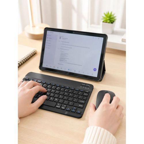 Sım Kartlı Android Tablet Bluetooth Klavye Kablosuz Mouse Geniş Ekran Ve Taşınabilir Kullanım Seti