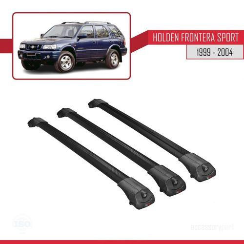 Holden Frontera Sport 1999-2004 Arası ile uyumlu ACE-1 Ara Atkı Tavan Barı SİYAH 3 ADET BAR