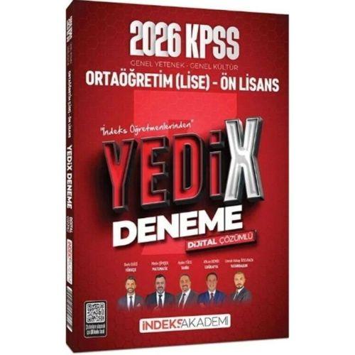 2026 KPSS Lise Ortaöğretim Ön Lisans YEDİX 7 Deneme Çözümlü İndeks Akademi