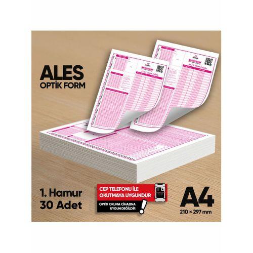 ALES Deneme Sınavları İçin 30 Adet Optik Form