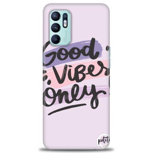 Oppo Reno 6 Kılıf HD Baskılı Kılıf - Good Vibes + Tam Ekran Koruyucu
