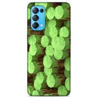 Lopard Oppo Reno 5 5G Uyumlu Kılıf PiXel (8) Baskılı Kılıf Yeşiller